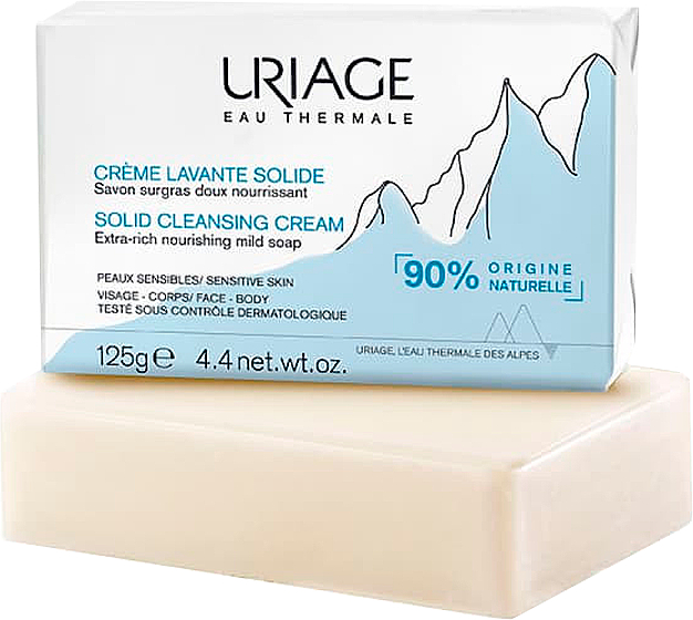 Reinigungsseife für Gesicht und Körper mit Sheabutter - Uriage Lavante Solid Cleansing Cream — Bild N1