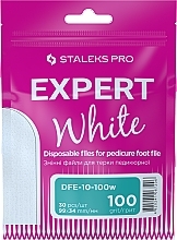 Ersatzfeilen für Pediküre-Reibe Körnung 100 - Staleks Pro Expert White — Bild N1