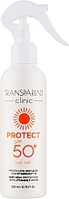 Düfte, Parfümerie und Kosmetik Sonnenschutzspray für den Körper - Transparent Clinic Protect SPF50+