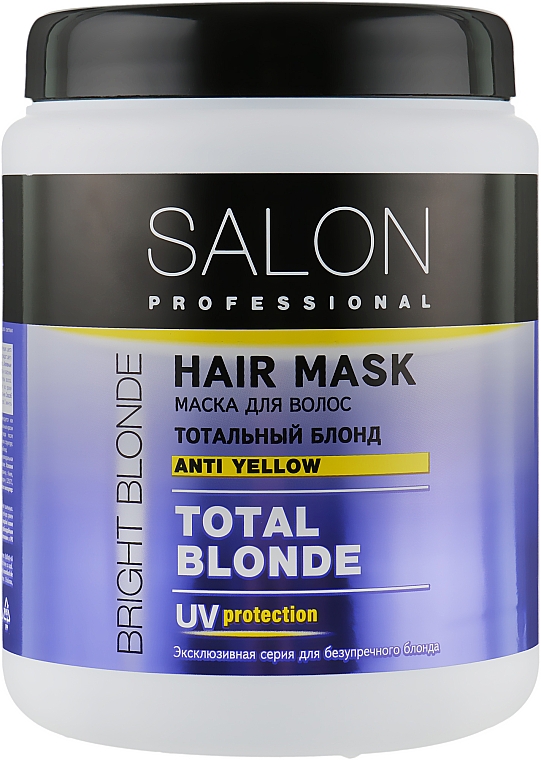 Haarmaske gegen Gelbstich - Salon Professional Hair Mask Anti Yellow Total Blonde — Bild N3