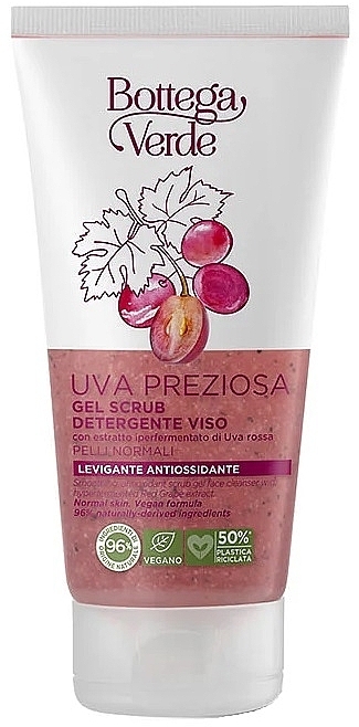 Gel-Peeling für das Gesicht mit Trauben - Bottega Verde Uva Preziosa Gel Scrub — Bild N1