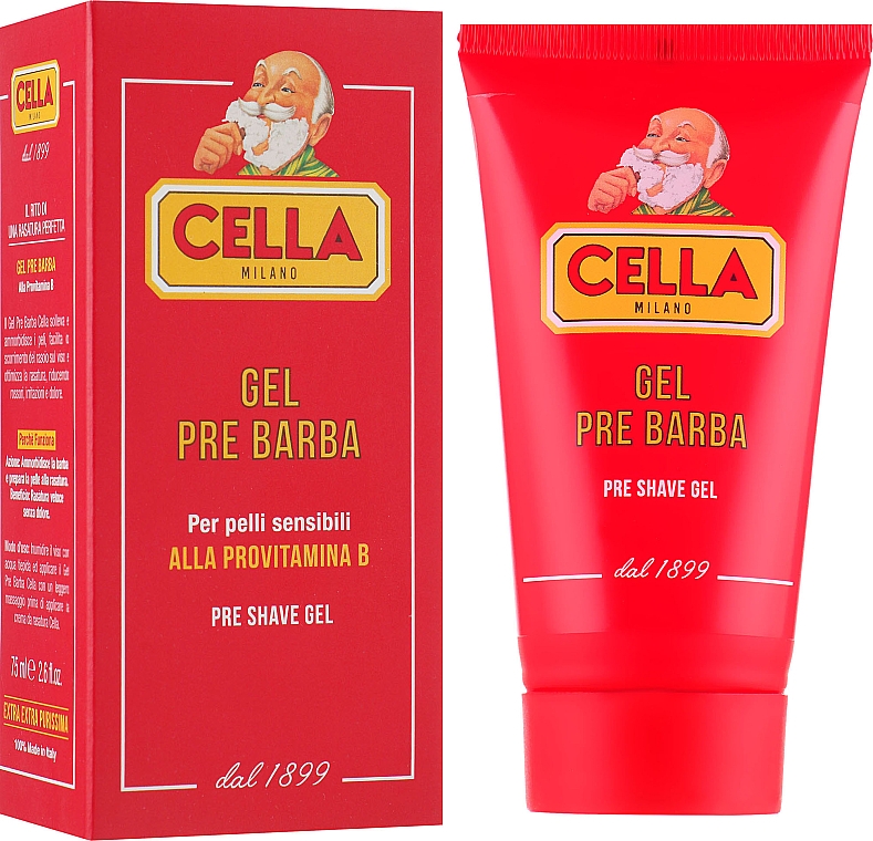 Pre-Shave-Gel mit Vitamin B - Cella Milano Gel Pre Barba — Bild N1