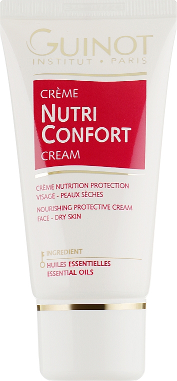 Pflegende und schützende Gesichtscreme für trockene Haut mit ätherischen Ölen - Guinot Creme Nutrition Confort — Bild N1