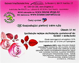 Aufhellende Gesichtscreme mit Rosenöl und Vitamin E - Bione Cosmetics Rose Cream — Bild N3