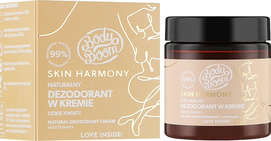 Deodorant-Creme Wildblumen - BodyBoom Skin Harmony Natural Cream Deodorant — Bild N2