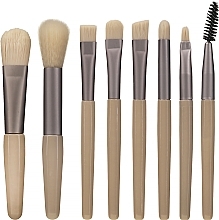 GESCHENK! Make-up-Pinsel-Set 8-tlg. hellrosa - Lewer — Bild N2