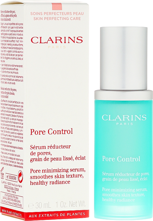 Feuchtigkeitssepnendes Gesichtsserum zur Porenverengung - Clarins Pore Control Pore Minimizing Serum — Bild N1