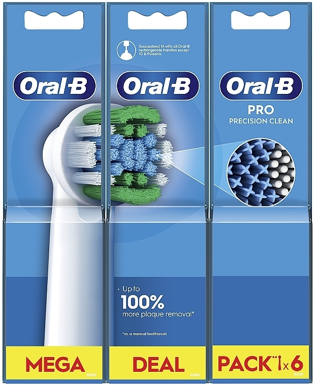 Austauschbare Zahnbürstenköpfe für elektrische Zahnbürste EB20 - Oral-B Precision Clean EB20 — Bild N3