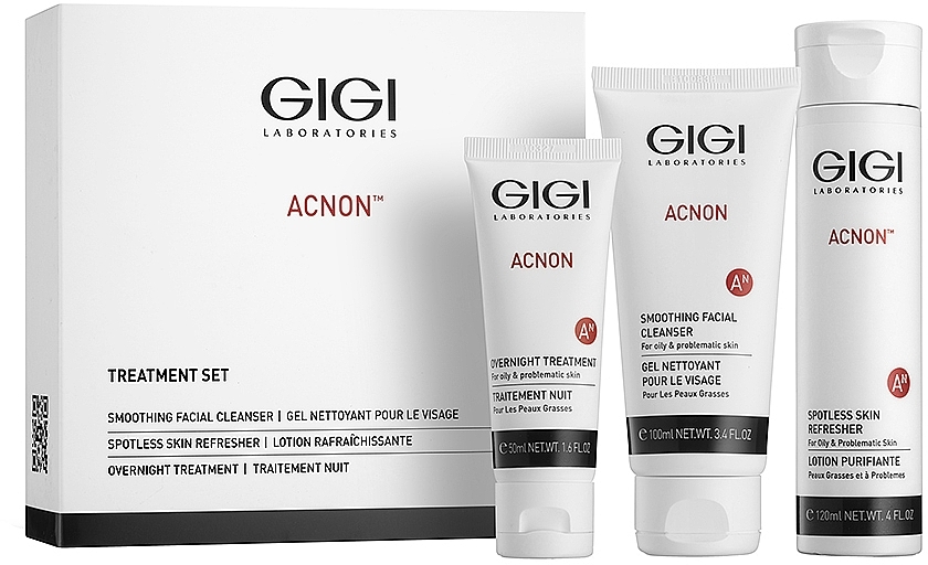 Gesichtspflegeset - Gigi Treatment Set (Gesichtsreinigungsgel 100ml + Nachtcreme 50ml + Gesichtstonikum 120ml) — Bild N1