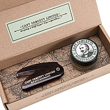 Düfte, Parfümerie und Kosmetik Schnurrbartpflegeset - Captain Fawcett Moustache Wax & Folding Pocket Moustache Comb (CF.87T) (Schnurrbartwachs 15ml + Klappbarer Schnurrbartkamm 1St.)