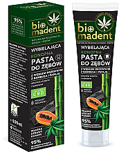 Düfte, Parfümerie und Kosmetik Aufhellende Zahnpasta mit Aktivkohle und Papaya - Bio Madent
