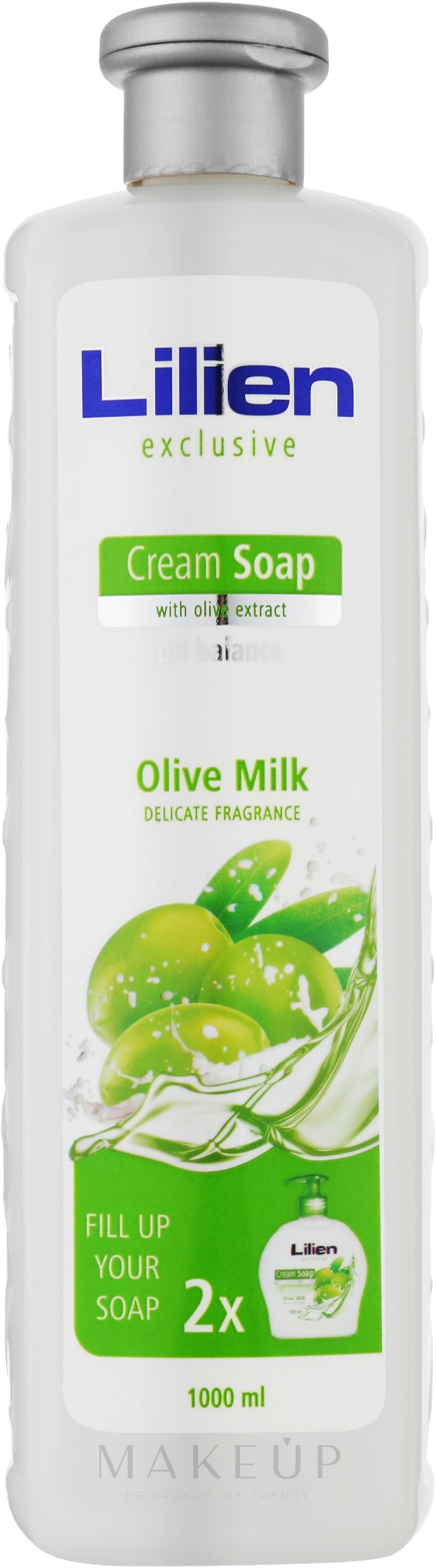 Flüssige Cremeseife "Olivenmilch" - Lilien Olive Milk Cream Soap (Austauschbare Patrone) — Bild 1000 ml