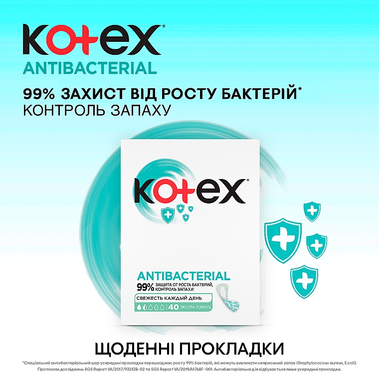 Slipeinlagen 40 St. - Kotex Antibac Extra Thin — Bild N10
