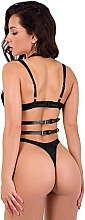 BDSM-Riemen aus Öko-Leder Plea Sure schwarz - MAKEUP Women’s PU Leather Harness (1 St.)  — Bild N2