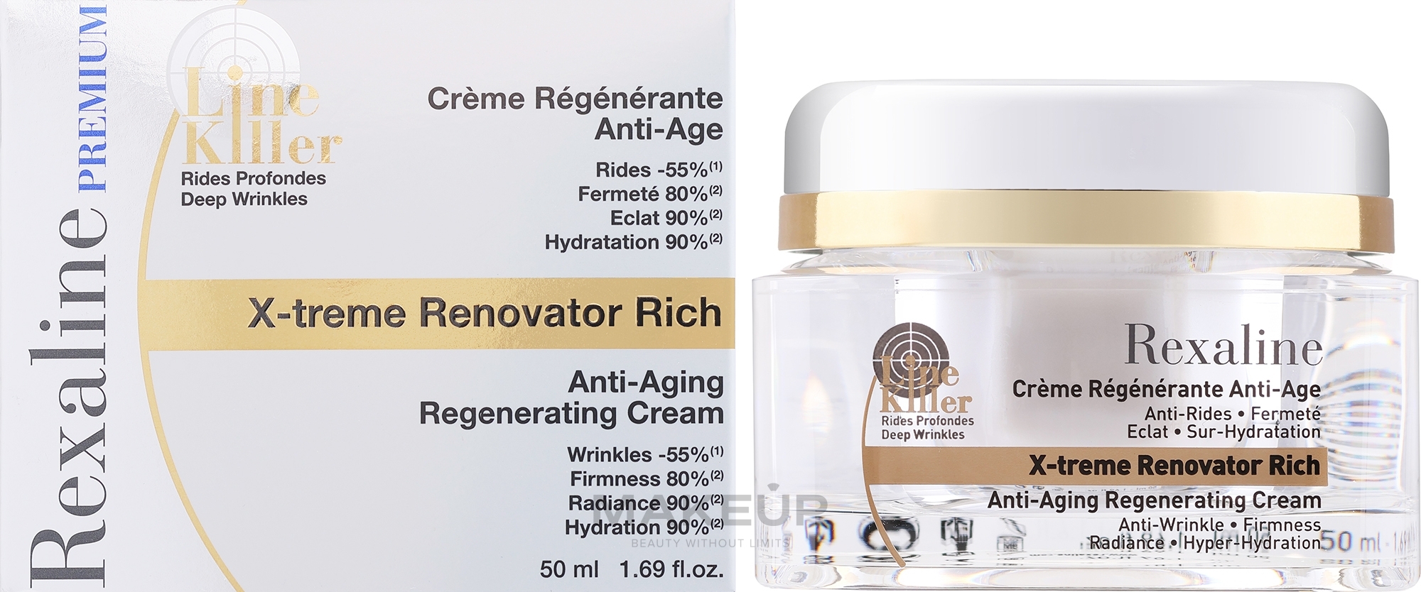 Reichhaltige regenerierende Anti-Aging Gesichtscreme - Rexaline Line Killer X-Treme Renovator Rich Cream — Bild 50 ml