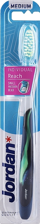 Zahnbürste dunkelblau - Jordan Individual Medium Reach Toothbrush  — Bild N1