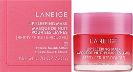 Lippenmaske für die Nacht mit Beerenfrüchten - Laneige Lip Sleeping Mask Berry — Bild N2
