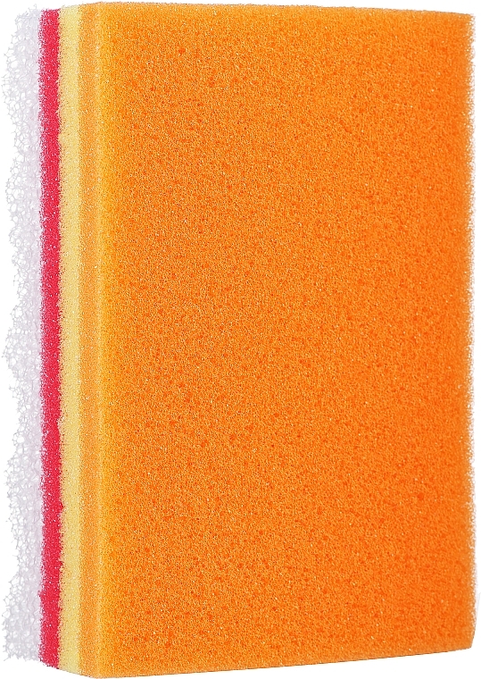Badeschwamm Regenbogen orange-gelb-rot - LULA — Bild N1
