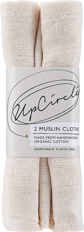 Musselin-Gesichtsreinigungstücher - UpCircle Organic Muslin Cloths — Bild N1