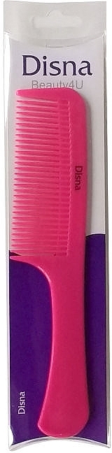 Haarkamm 22.5 cm mit abgerundetem Griff rosa - Disna Beauty4U — Bild N1