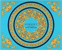 Düfte, Parfümerie und Kosmetik Versace Dylan Turquoise pour Femme - Duftset (Eau de Toilette 50ml + Körpergel 50ml + Duschgel 50ml) 