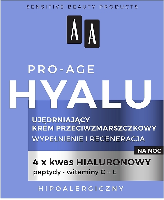 Glättende Anti-Falten-Nachtcreme - AA Hyalu Pro-Age Night Cream — Bild N3