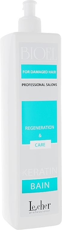 Regenerierendes Shampoo für trockenes Haar mit Keratin - Lecher Professional Keratin Bain BIOEL — Bild N1
