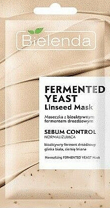 Seboregulierende Gesichtsmaske mit Hefe und Leinsamen - Bielenda Fermented Yeast Linseed Mask — Bild N1