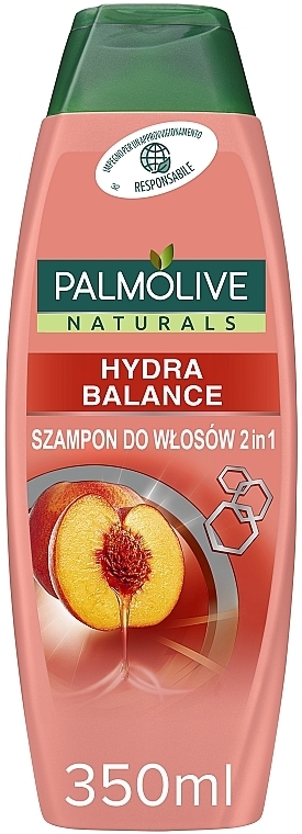 Shampoo & Duschgel 2in1 "Pfirsich" - Palmolive Naturals 2in1Hydra Balance Shampoo — Bild N1