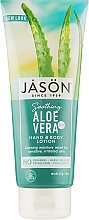 Düfte, Parfümerie und Kosmetik Beruhigende Hand- und Körperlotion mit Aloe Vera - Jason Natural Cosmetics Aloe Vera 84% Pure Natural Hand & Body Lotion