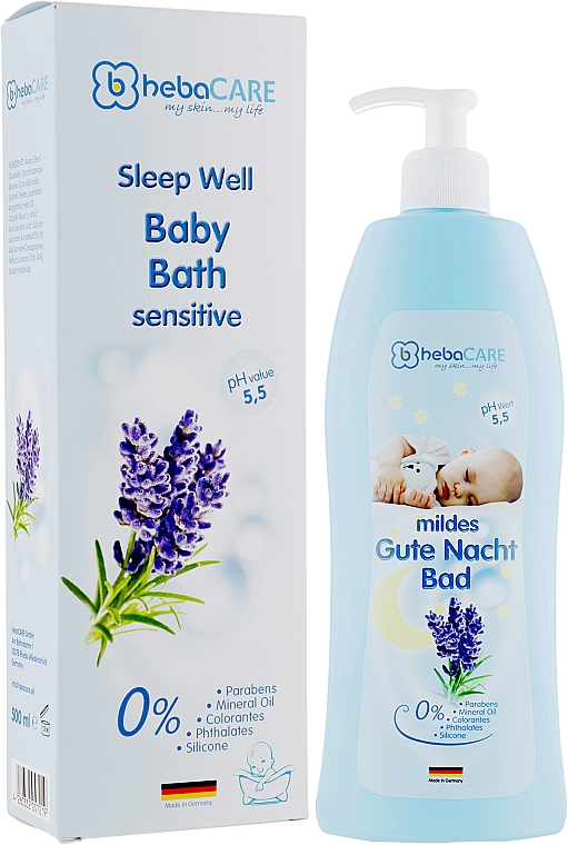 Baby-Badeprodukt - HebaCARE Sleep Well Bath Sensitive — Bild N1