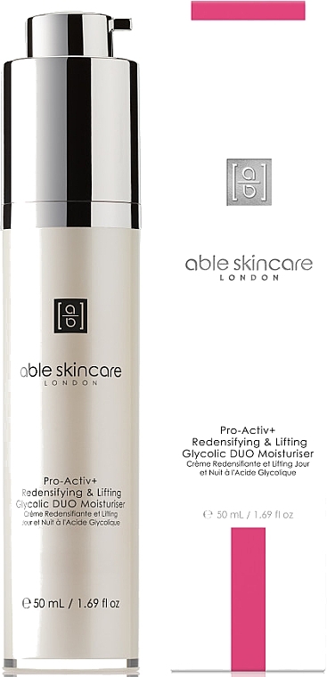 Feuchtigkeitsspendende Gesichtscreme - Able Skincare Pro-Activ+ Redensifying & Lifting Glycolic Duo Moisturiser — Bild N2