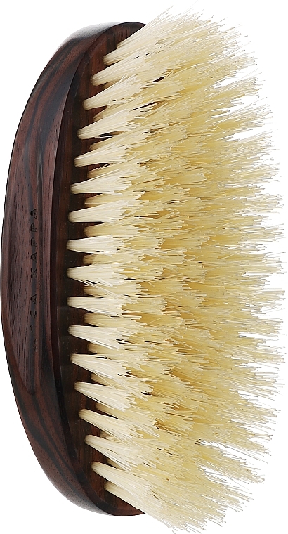 Haarbürste - Acca Kappa Shaving Set With Stand Wenge Wood (razor/1pc + brush/1pc + stand/1pc) — Bild N1