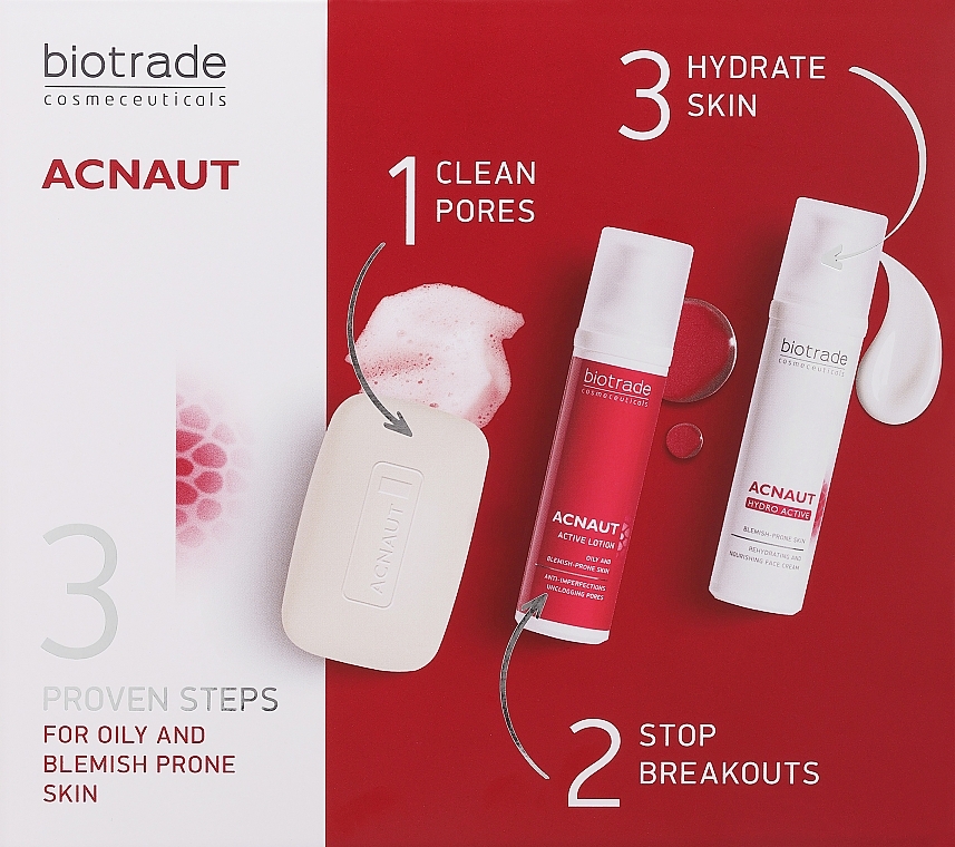 Set - Biotrade Acne Out (Seife 100g + Lotion 60ml + Creme 60ml) — Bild N1