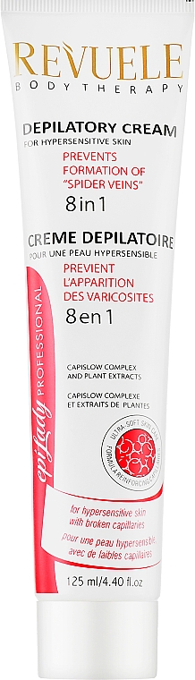 Enthaarungscreme mit Pflanzenextrakten für überempfindliche Haut - Revuele Depilatory Cream 8in1 For Hypersensitive Skin — Bild N1