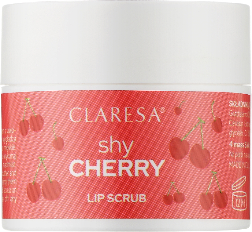 Lippenpeeling Schüchterne Kirsche - Claresa Lip Scrub Shy Cherry — Bild N1