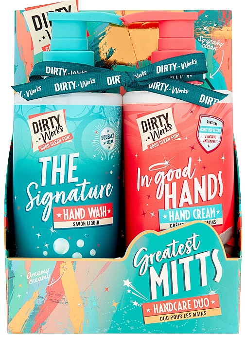 Set - Dirty Works Greatest Mitts Hand Care Duo (soap/300ml + h/cr/300ml) — Bild N1