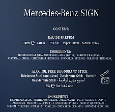 Mercedes Benz Mercedes-Benz Sing - Duftset (Eau de Parfum 100ml + Deostick 75g) — Bild N4