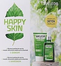 Körperpflegeset - Weleda Happy Skin (Körperpeeling 150ml + Körperöl 100ml + Handtuch)  — Bild N2