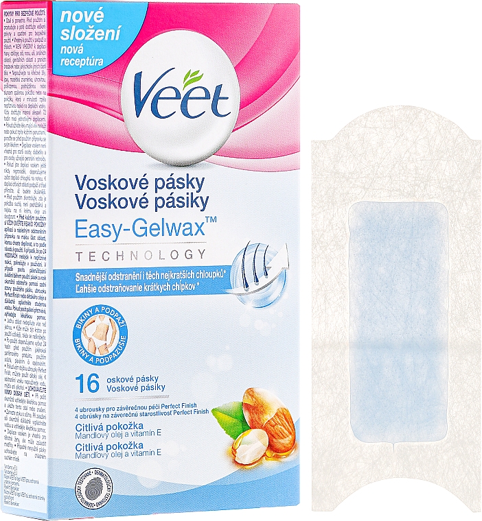 Enthaarungswachsstreifen für Bikinizone - Veet Cold Wax Strips — Bild N1