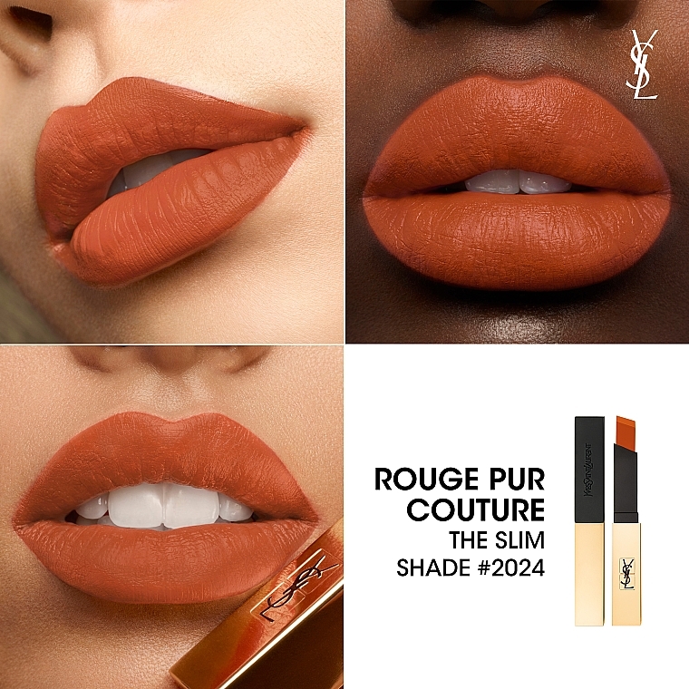 Matter Lippenstift - Yves Saint Laurent Rouge Pur Couture The Slim Lipstick — Bild N5