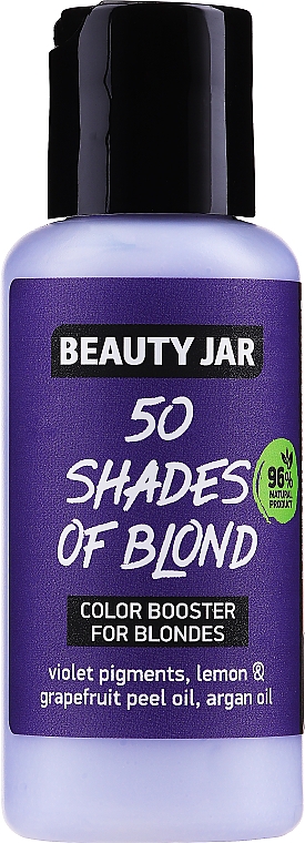 Feuchtigkeitsspendender farbschützender Booster für blondes Haar mit Arganöl und Violettpigmenten - Beauty Jar 50 Shades Of Blond Color Booster — Bild N1
