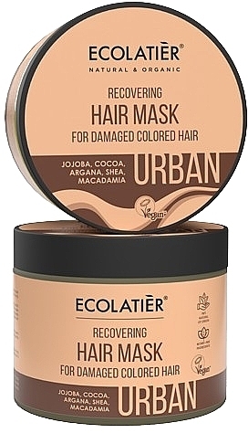 Haarmaske mit Kakao und Jojoba - Ecolatier Urban Recovering Hair Mask