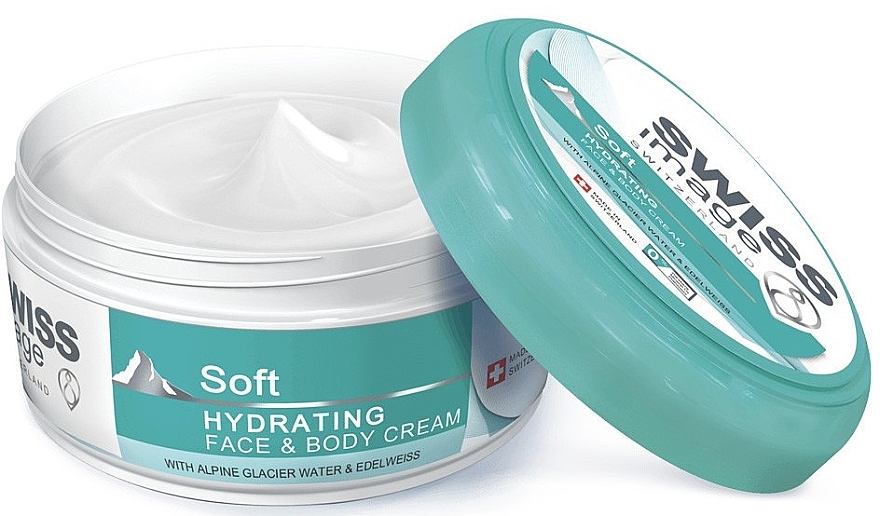 Sanfte Feuchtigkeitscreme für Gesicht, Hände und Körper - Swiss Image Soft Hydrating Face, Hand & Body Cream — Bild N3