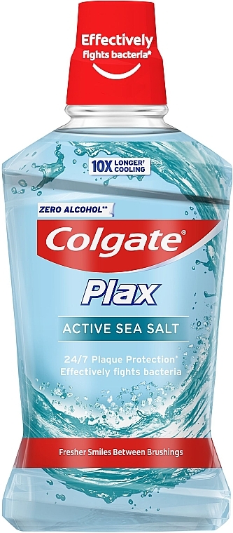 Mundwasser mit aktivem Meersalz - Colgate Plax Active Sea Salt — Bild N1