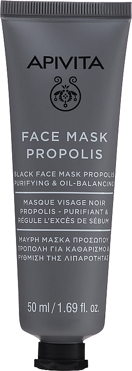 Schwarze Gesichtsmaske mit Propolis - Apivita Black Face Mask Propolis — Bild N1