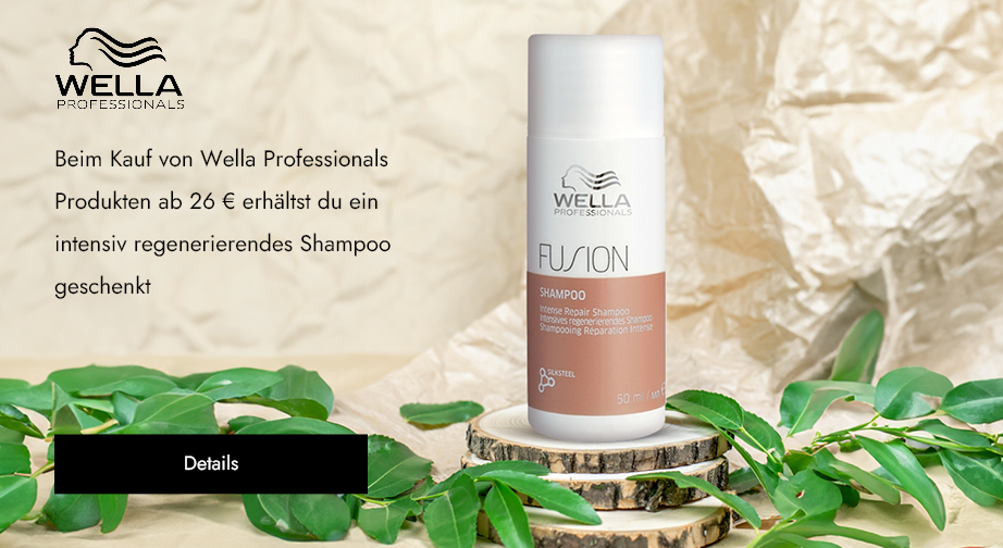 Beim Kauf von Wella Professionals Produkten ab 26 € erhältst du ein intensiv regenerierendes Shampoo geschenkt