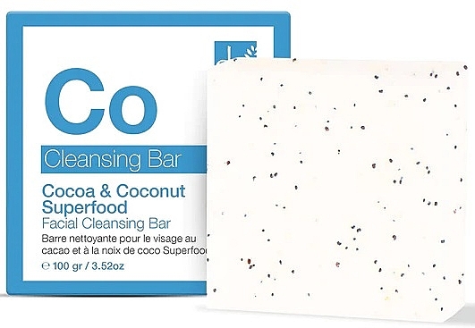 Reinigende Gesichtsseife - Dr. Botanicals Cocoa & Coconut Superfood Facial Cleansing Bar — Bild N1