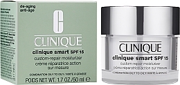 Reparierende und feuchtigkeitsspendende Gesichtscreme für Misch- bis fettige Haut SPF 15 - Clinique Smart Custom-Repair Moisturizer SPF15 — Bild N2