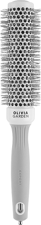 Rundbürste 35 mm - Olivia Garden Expert Blowout Shine WHITE&GREY 35 — Bild N1